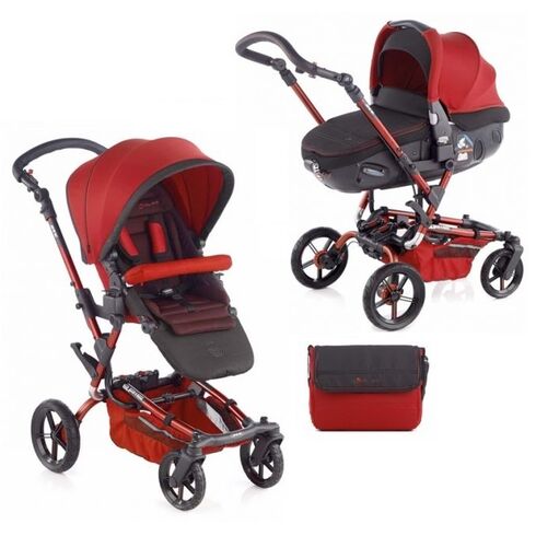 Carucior 3 in 1 Jane Epic Matrix Light 2 Red, Culoare: Gri/Rosu