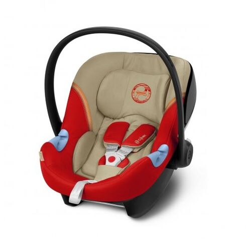 Scoica auto Cybex Aton M i-Size Autumn Gold, Culoare: Portocaliu, Grupa: 0-13kg (0 luni - 12 luni)