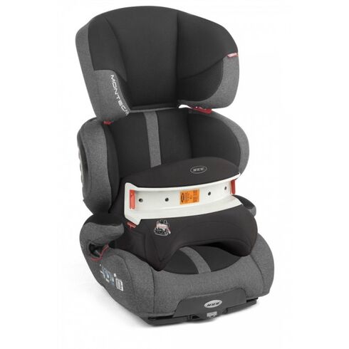 Scaun auto Isofix Jane Monte Carlo R1 Xtend Jet Black, Culoare: Gri/Negru, Grupa: 9-36kg (9 luni - 12 ani)