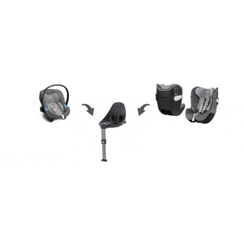 Scoica auto Cybex Aton M i-Size Soho Grey, Culoare: Gri, Grupa: 0-13kg (0 luni - 12 luni),poza 4  - ExclusivMAG.ro Scoica auto Cybex Aton M i-Size Soho Grey, Culoare: Gri, Grupa: 0-13kg (0 luni - 12 luni),poza 4