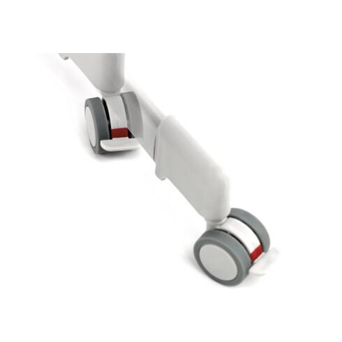 Patut multifunctional Jane Baby Side Star, Culoare: Alb/Gri,poza 4