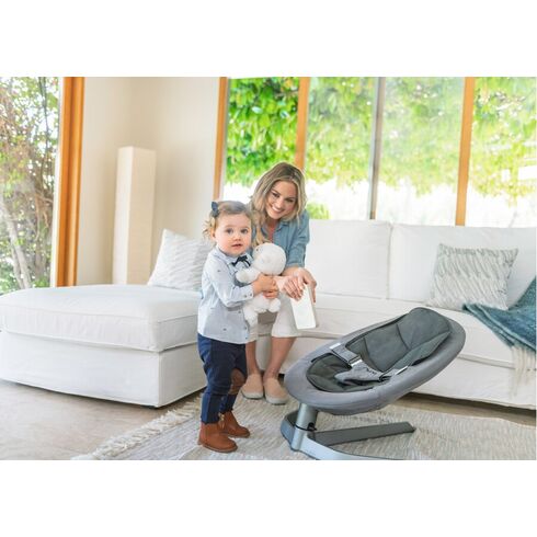 Nuna - Sezlong LEAF Twilight, Culoare: Alb/Negru,poza 5