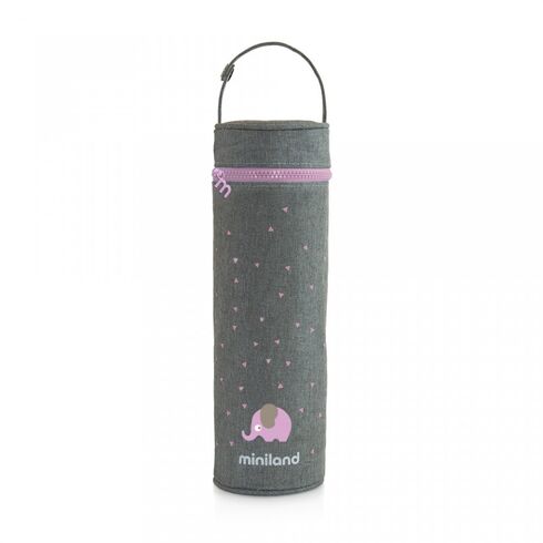Gentuta Izoterma Thermibag Silky 500 ml Rose Miniland, Culoare: Roz, Cantitate: 500ml
