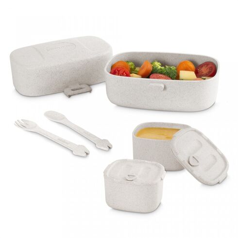 Set recipiente Eco pentru picnic Natur Miniland Baby