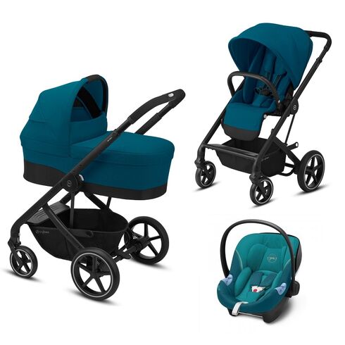 Carucior Cybex Balios S Lux 3 in 1 Cadru Negru, Culoare: Multicolor,poza 3