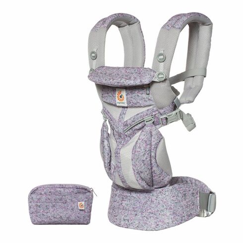 Marsupiu Ergobaby Omni 360 Cool Air Mesh Pink Digi Camo, pana la 20 KG, Culoare: Multicolor,poza 5