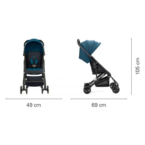 Carucior pentru Copii Recaro Easylife 2 Select Pacific Blue max 22 kg, Culoare: Albastru,poza 2  - ExclusivMAG.ro Carucior pentru Copii Recaro Easylife 2 Select Pacific Blue max 22 kg, Culoare: Albastru,poza 2