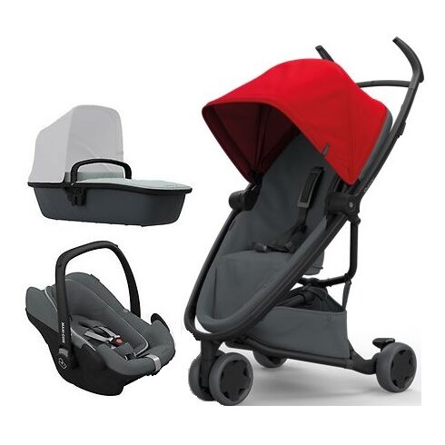Carucior Quinny Zapp Flex Red on Graphite, Culoare: Rosu  - ExclusivMAG.ro