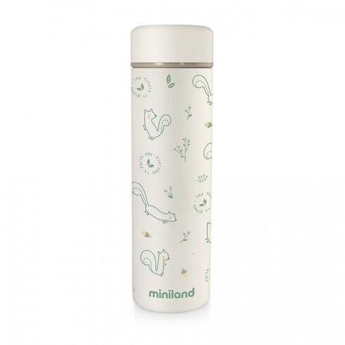 Termos Lichide 450 ml Natur Chip Miniland Baby, Culoare: Verde, Cantitate: 450ml