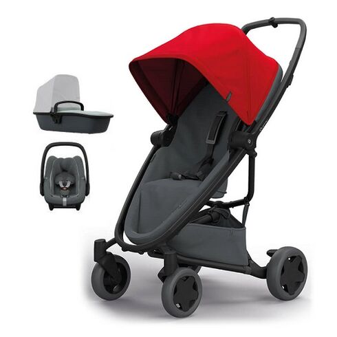 Carucior Quinny Zapp Flex Plus Red on Graphite, Culoare: Rosu  - ExclusivMAG.ro