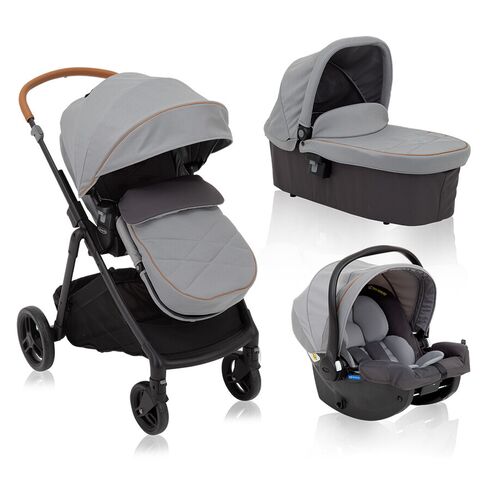 Carucior sistem 3 in 1 Graco Near2Me Steeple Grey, Culoare: Gri/Negru