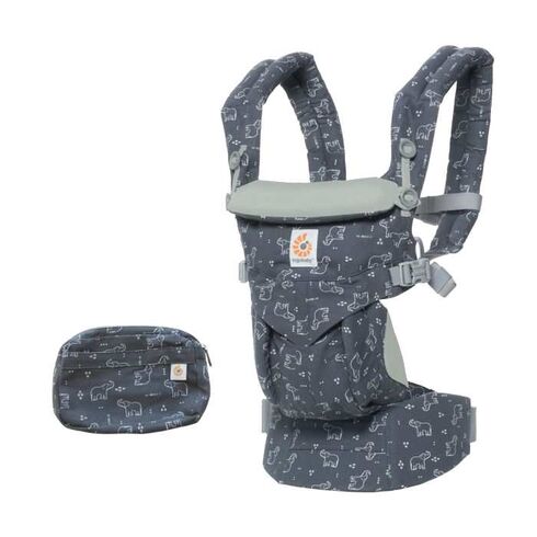 Marsupiu Ergobaby Omni 360 Trunks Up, Culoare: Gri  - ExclusivMAG.ro