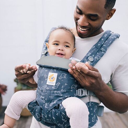 Marsupiu Ergobaby Omni 360 Trunks Up, Culoare: Gri - poza 3 - ExclusivMAG.ro