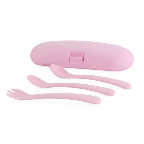 Set Tacamuri Ergonomice pentru copii Rose Miniland Baby, Culoare: Roz