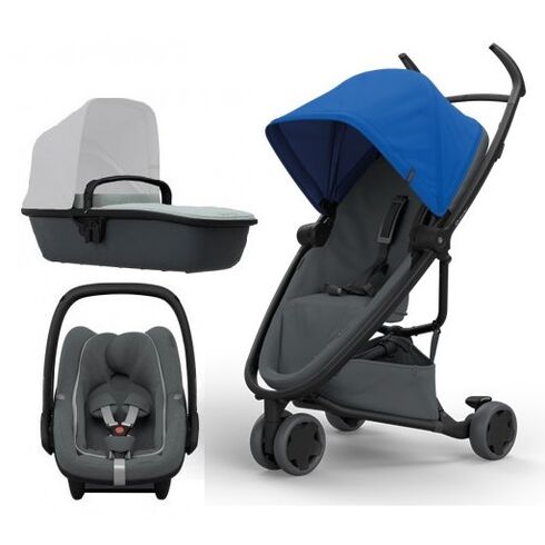 Carucior Quinny Zapp Flex Blue On Graphite, Culoare: Albastru  - ExclusivMAG.ro