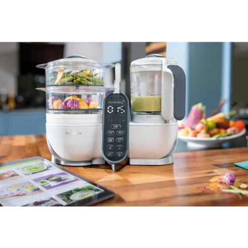 Robot multifunctional 5 in 1 Nutribaby (+) Loft White Babymoov, Culoare: Alb - poza 8 - ExclusivMAG.ro