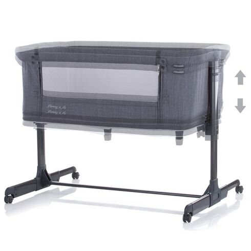 Patut Co-Sleeper si Tarc Chipolino Mommy'n Me Graphite, Culoare: Gri - poza 4 - ExclusivMAG.ro