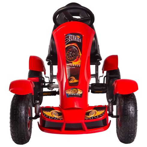 Kart cu pedale Kidscare F618 Air rosu - poza 2 - ExclusivMAG.ro