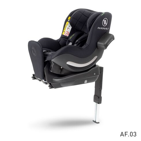 Scaun auto 0-18kg Avionaut iSize AeroFIX Soft Line - AF.03 Black, Culoare: Gri/Negru, Grupa: 0-18kg (0 luni - 4 ani) - poza 3 - ExclusivMAG.ro