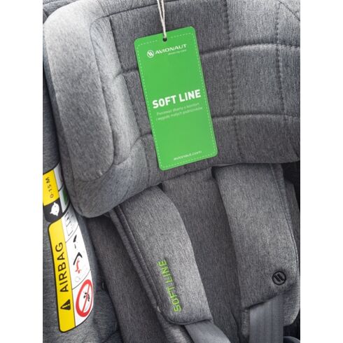 Scaun auto 0-18kg Avionaut iSize AeroFIX Soft Line - AF.03 Black, Culoare: Gri/Negru, Grupa: 0-18kg (0 luni - 4 ani) - poza 6 - ExclusivMAG.ro