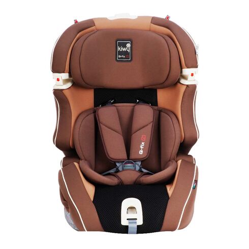 Scaun auto cu isofix SLF123 PLUS Q-FIX Moka 9-36 kg Kiwy, Culoare: Maro, Grupa: 9-36kg (9 luni - 12 ani)