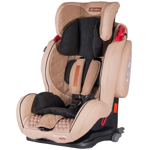 Scaun auto Sportivo Only cu Isofix Bej Coletto, Culoare: Crem, Grupa: 9-36kg (9 luni - 12 ani) - poza 3 - ExclusivMAG.ro