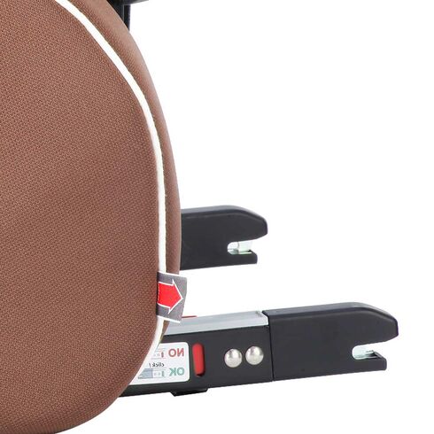 Scaun auto cu isofix SLF123 PLUS Q-FIX Moka 9-36 kg Kiwy, Culoare: Maro, Grupa: 9-36kg (9 luni - 12 ani),poza 5