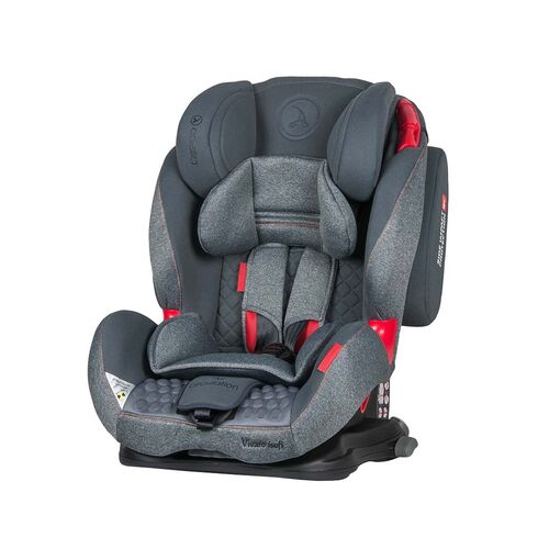Scaun auto Vivaro cu Isofix Grey Coletto, Culoare: Gri, Grupa: 9-36kg (9 luni - 12 ani)
