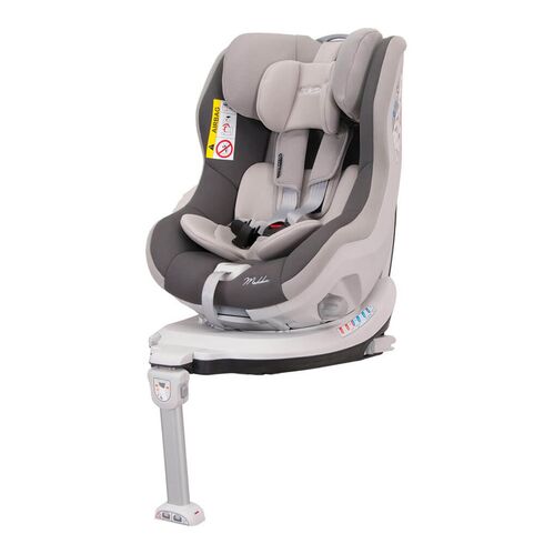 Scaun auto MOKKA rotativ 360 grade cu ISOFIX 0-18 kg Gri Coletto, Culoare: Gri deschis, Grupa: 0-18kg (0 luni - 4 ani)