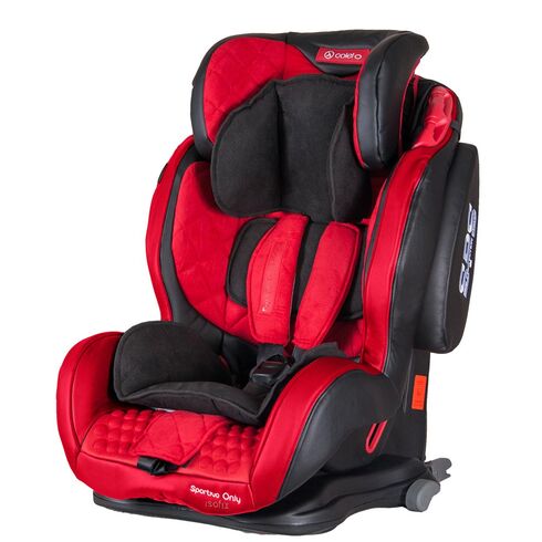 Scaun auto Sportivo Only cu Isofix Red Coletto, Culoare: Rosu, Grupa: 9-36kg (9 luni - 12 ani) - poza 3 - ExclusivMAG.ro
