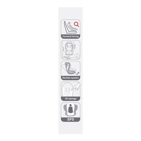 Scaun auto Sportivo Only cu Isofix Bej Coletto, Culoare: Crem, Grupa: 9-36kg (9 luni - 12 ani) - poza 7 - ExclusivMAG.ro