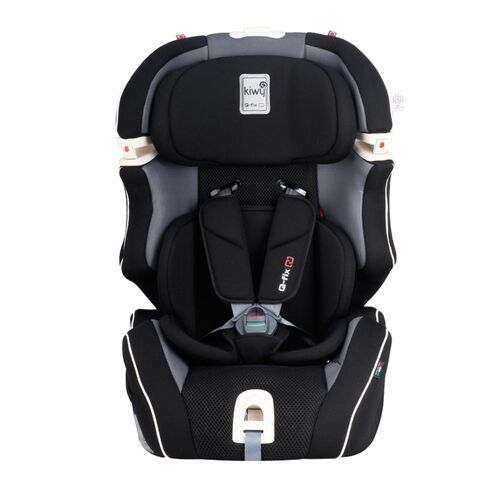 Scaun auto cu isofix SLF123 PLUS Q-FIX Carbon 9-36 kg Kiwy, Culoare: Gri/Negru, Grupa: 9-36kg (9 luni - 12 ani)