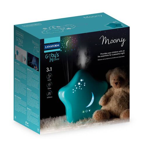 Umidificator de camera cu proiector si lumina de noapte Moony Lanaform,poza 5