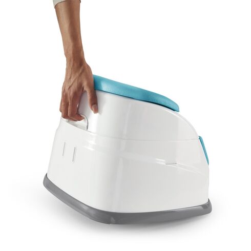 Scaun de masa 2 in 1 Ingenuity Peacock Blue, Culoare: Blue,poza 4  - ExclusivMAG.ro Scaun de masa 2 in 1 Ingenuity Peacock Blue, Culoare: Blue,poza 4