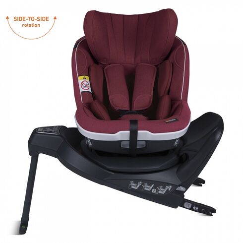 Scaun auto BeSafe iZi Twist i-Size Burgundy Mélange, Culoare: Visiniu, Grupa: 61-105cm (4luni - 4ani),poza 2