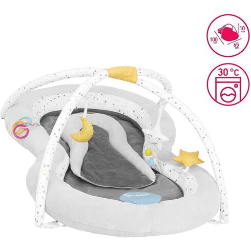 Salteluta de activitati 2 in 1 Badabulle Nest Moonlight
