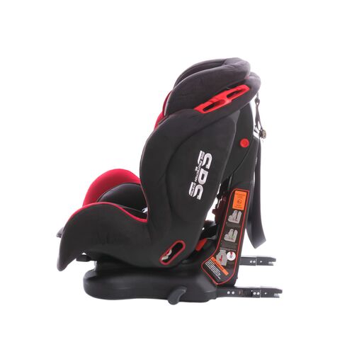 Scaun auto Georgia cu Isofix si Top Tether Rosu Kidscare, Culoare: Rosu/Negru, Grupa: 9-36kg (9 luni - 12 ani),poza 4