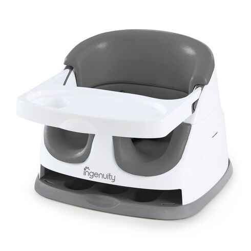 Scaun de masa 2 in 1 Ingenuity Slate, Culoare: Gri