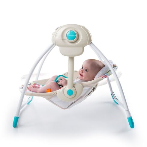 Leagan portabil Bright Starts Petite Jungle,poza 4