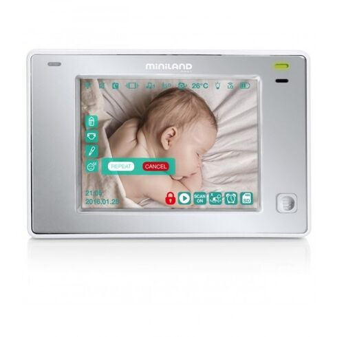 Interfon video monitorizare copii 3.5” Touch Miniland Baby,poza 4