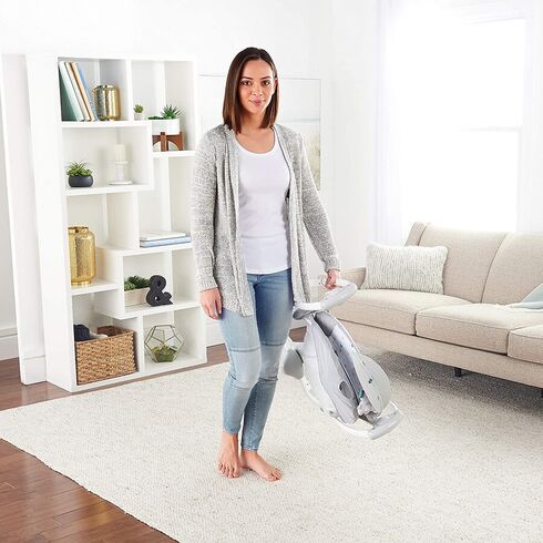 Leagan portabil Ingenuity ConvertMe Swing 2 Seat Battery-Saver, Nash,poza 8