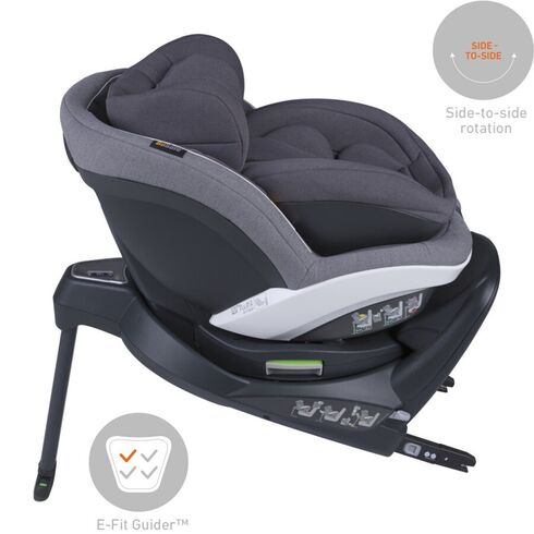 Scaun auto BeSafe iZi Twist B-E i-Size (0-4 ani) Metallic Mélange, Culoare: Gri/Negru, Grupa: 0-18kg (0 luni - 4 ani),poza 3