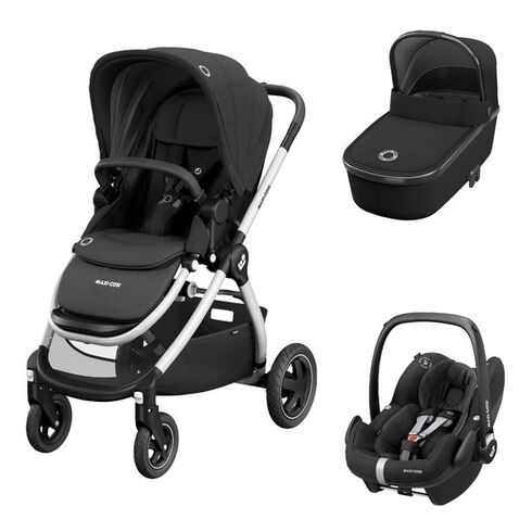 Carucior 3in1 Adorra Maxi-Cosi Essential Black, Culoare: Negru