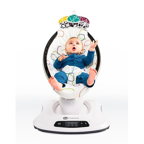 Fotoliu Balansoar Bebelusi 4MOMS MamaRoo 4.0 Plush Multicolor, Culoare: Multicolor
