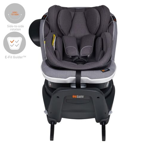 Scaun auto BeSafe iZi Twist B-E i-Size (0-4 ani) Metallic Mélange, Culoare: Gri/Negru, Grupa: 0-18kg (0 luni - 4 ani),poza 4