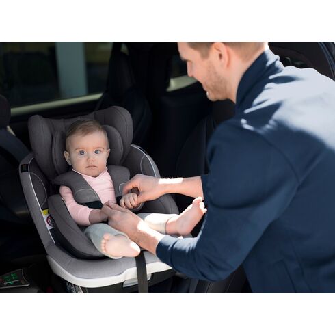 Scaun auto BeSafe iZi Twist B-E i-Size (0-4 ani) Metallic Mélange, Culoare: Gri/Negru, Grupa: 0-18kg (0 luni - 4 ani),poza 6