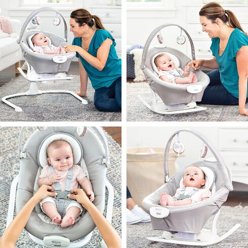 Balansoar 2 in 1 Graco Duet Sway Patchwork,poza 8