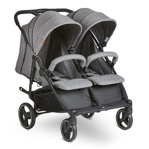 Carucior pentru gemeni Twin Woven-Grey Abc Design 2021 - poza 4 - ExclusivMAG.ro