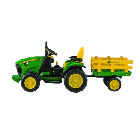 Tractor Peg Perego JD Ground Force w/trailer,poza 2  - ExclusivMAG.ro Tractor Peg Perego JD Ground Force w/trailer,poza 2
