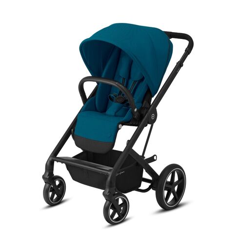 Carucior Cybex Balios S Lux 3 in 1 Cadru Negru, River Blue, Culoare: Turcoaz,poza 3